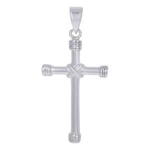 925 Sterling Silver Unisex Cross Religious Charm Pendant